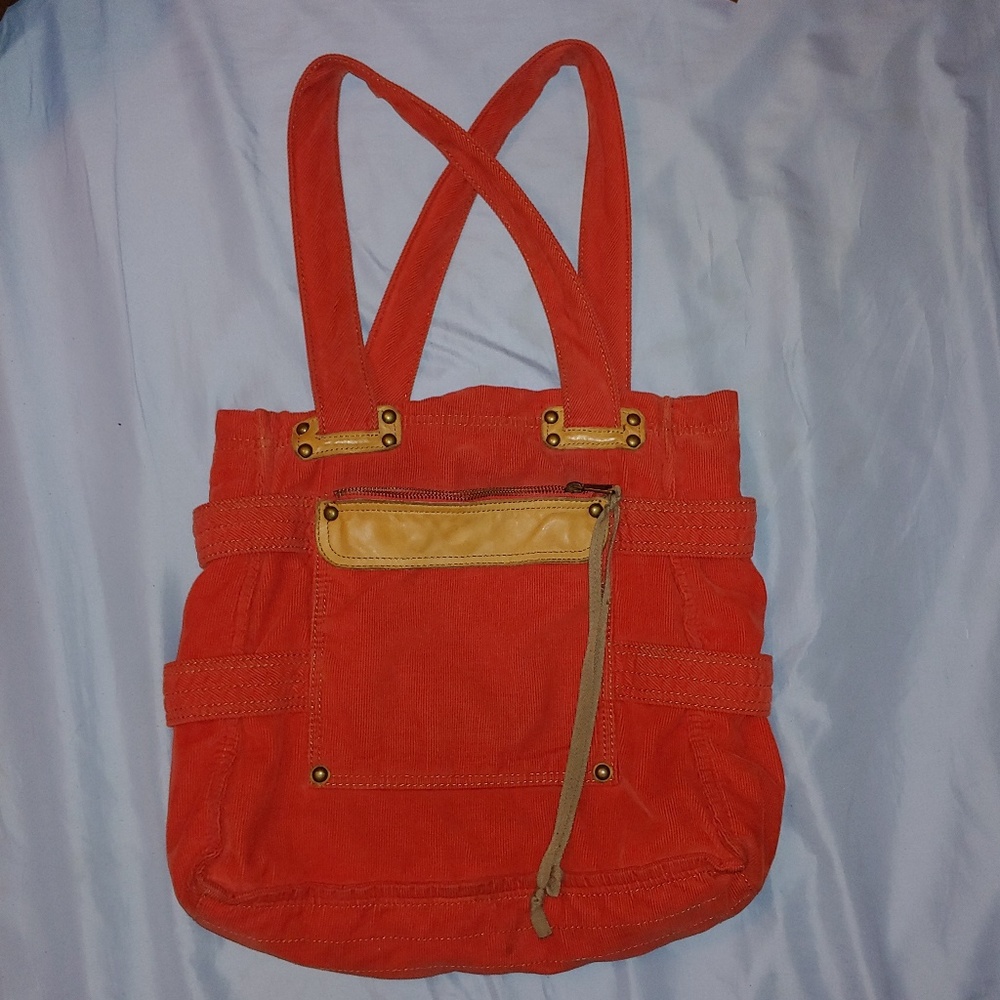 GAP - Burnt Orange Corduroy Hobo Tote Bag